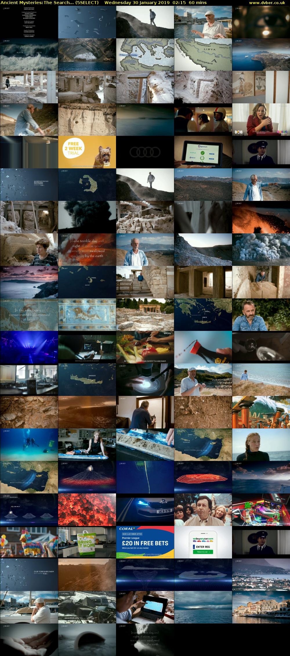 Ancient Mysteries:The Search... (5SELECT) Wednesday 30 January 2019 02:15 - 03:15