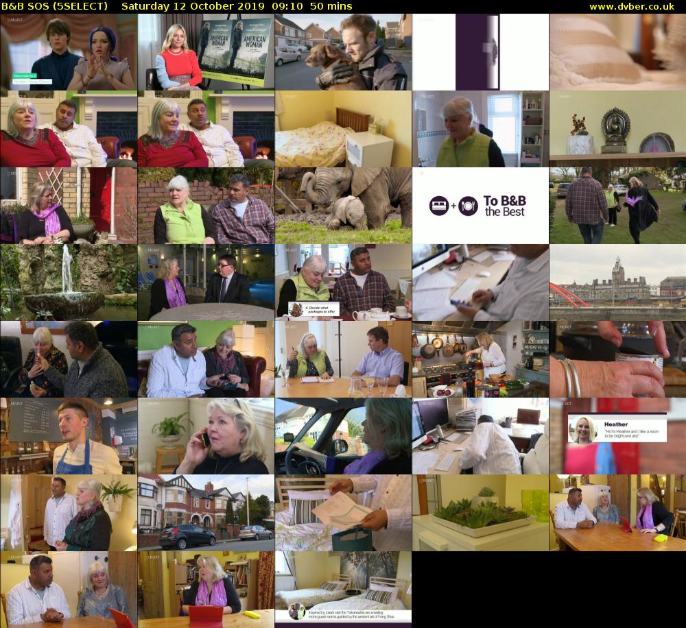B&B SOS (5SELECT) Saturday 12 October 2019 09:10 - 10:00