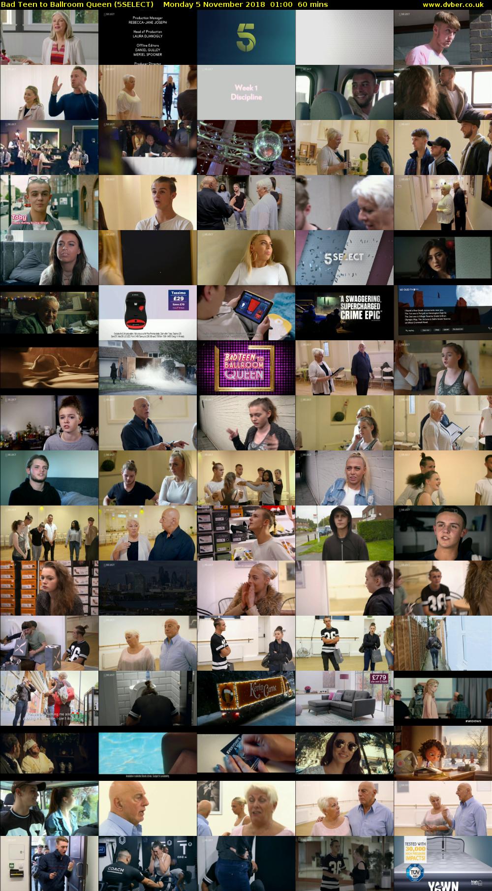 Bad Teen to Ballroom Queen (5SELECT) Monday 5 November 2018 01:00 - 02:00