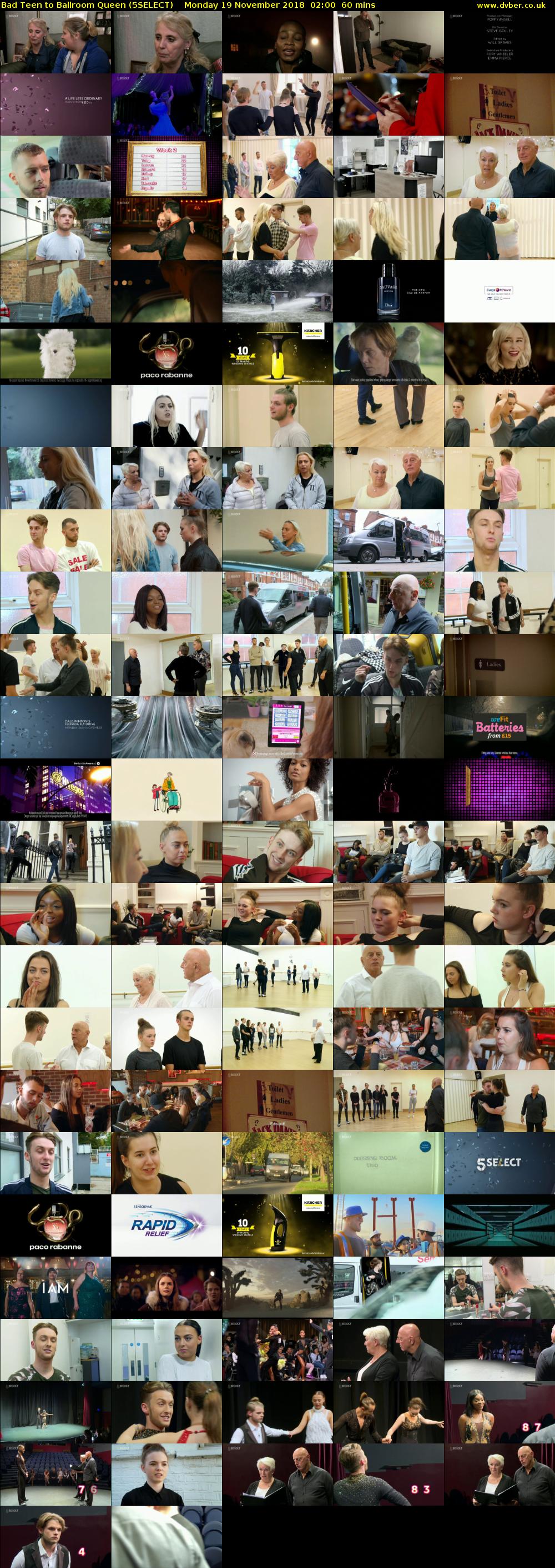 Bad Teen to Ballroom Queen (5SELECT) Monday 19 November 2018 02:00 - 03:00