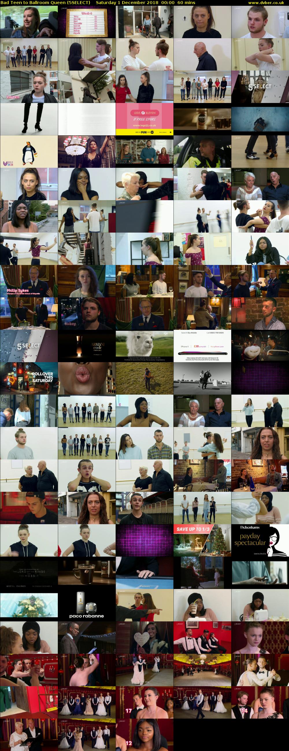 Bad Teen to Ballroom Queen (5SELECT) Saturday 1 December 2018 00:00 - 01:00