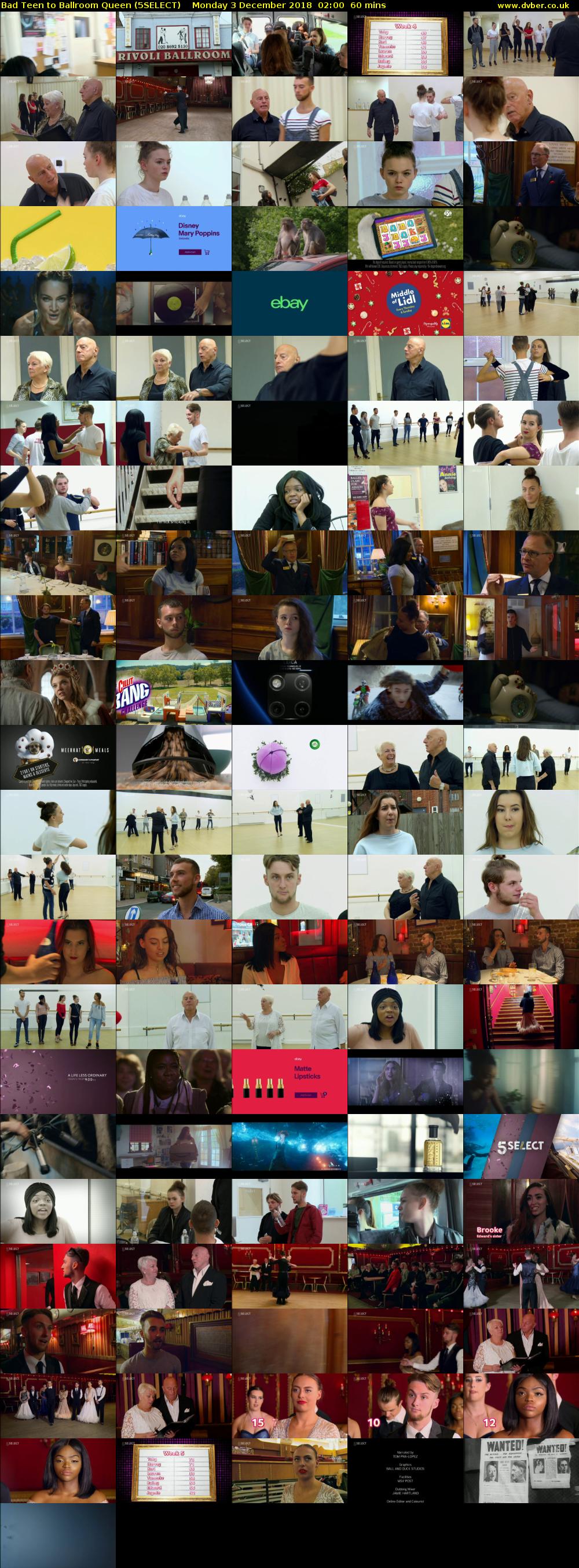 Bad Teen to Ballroom Queen (5SELECT) Monday 3 December 2018 02:00 - 03:00