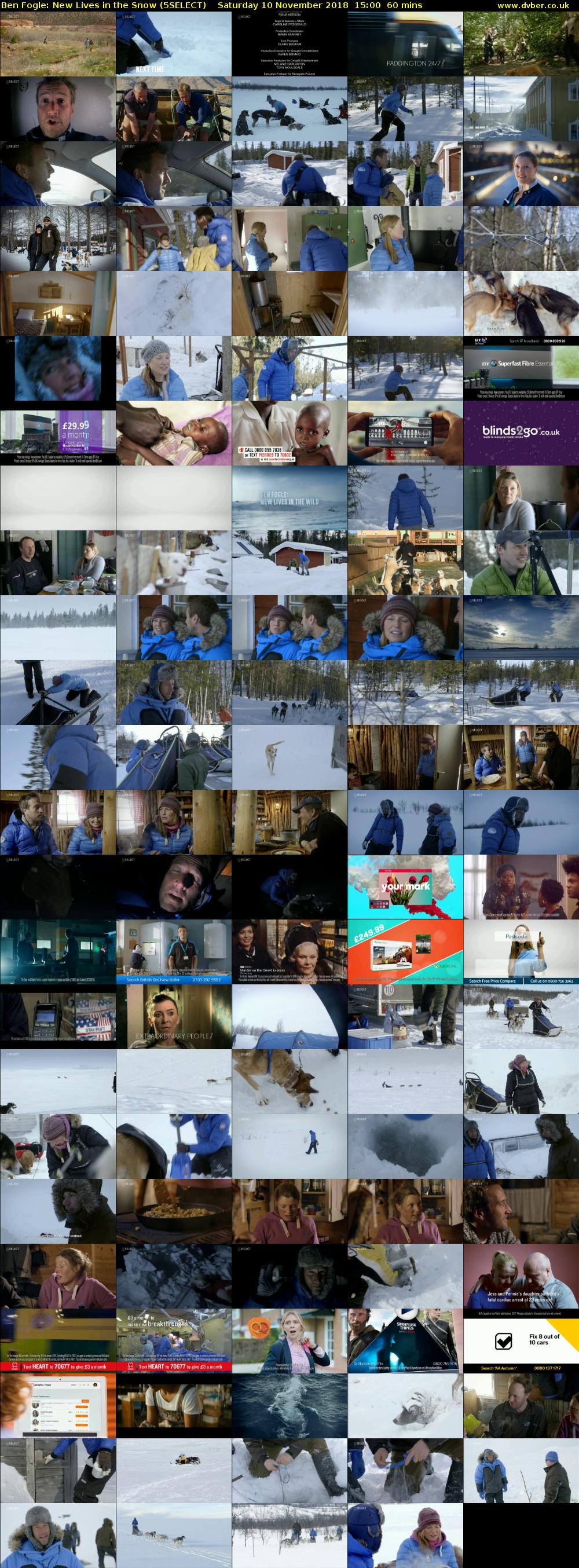 Ben Fogle: New Lives in the Snow (5SELECT) Saturday 10 November 2018 15:00 - 16:00