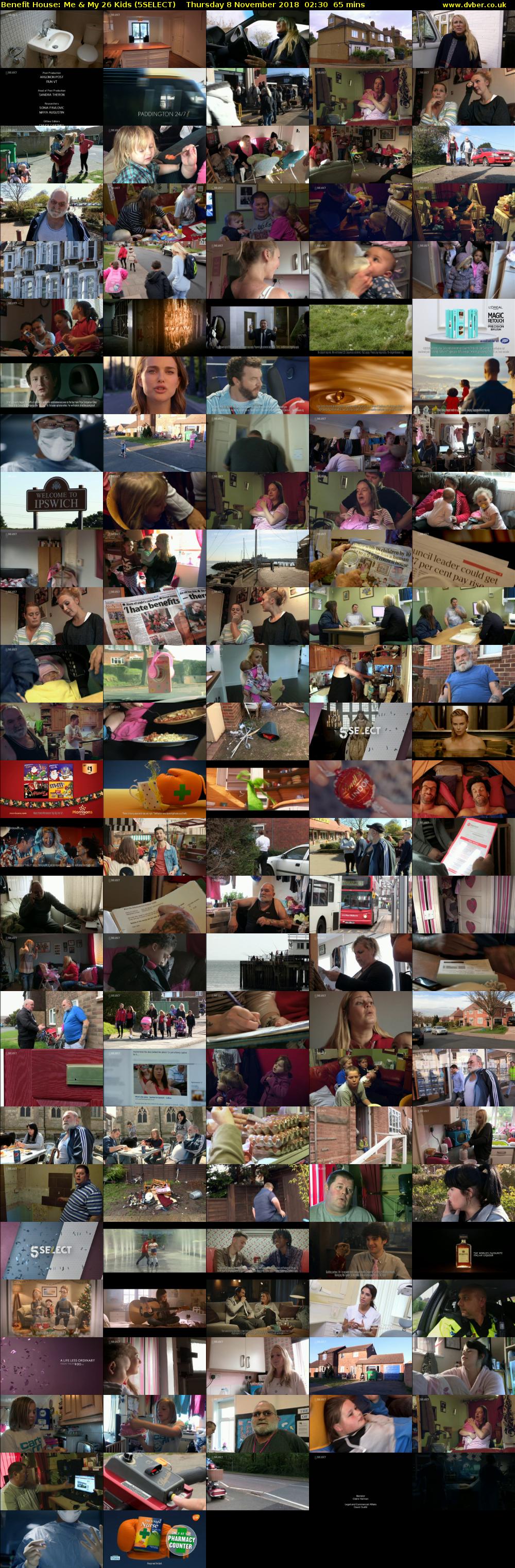 Benefit House: Me & My 26 Kids (5SELECT) Thursday 8 November 2018 02:30 - 03:35