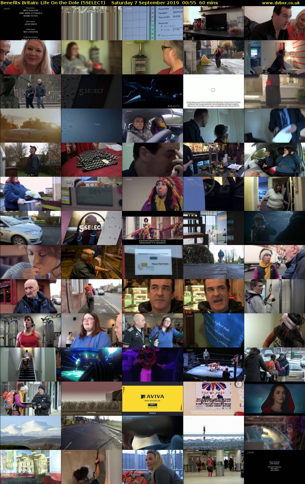 Benefits Britain: Life On the Dole (5SELECT) Saturday 7 September 2019 00:55 - 01:55