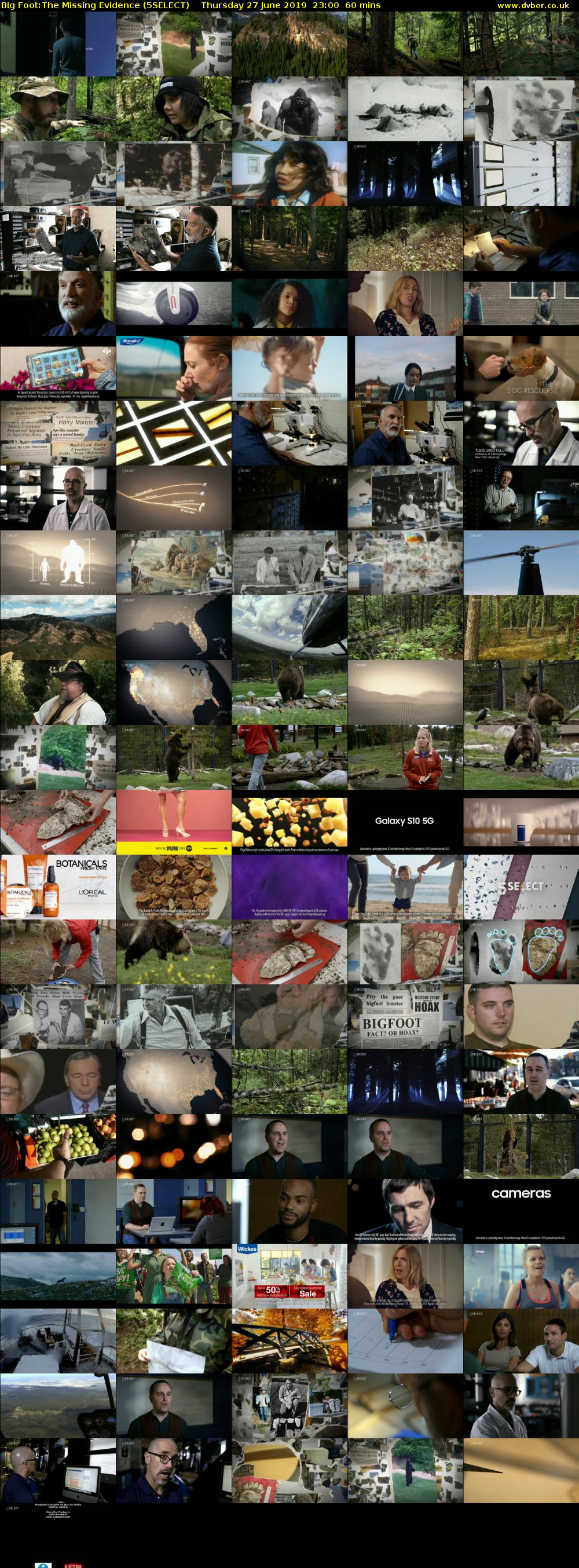 Big Foot:The Missing Evidence (5SELECT) Thursday 27 June 2019 23:00 - 00:00