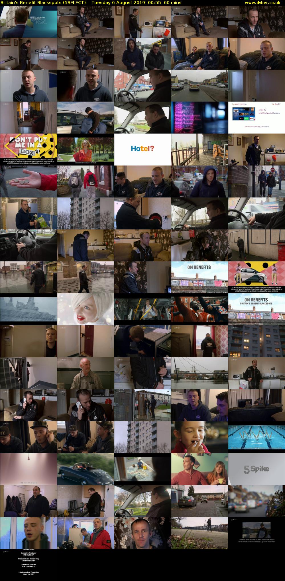 Britain's Benefit Blackspots (5SELECT) Tuesday 6 August 2019 00:55 - 01:55
