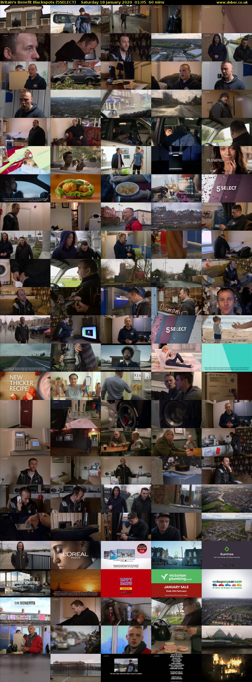 Britain's Benefit Blackspots (5SELECT) Saturday 18 January 2020 01:05 - 02:05