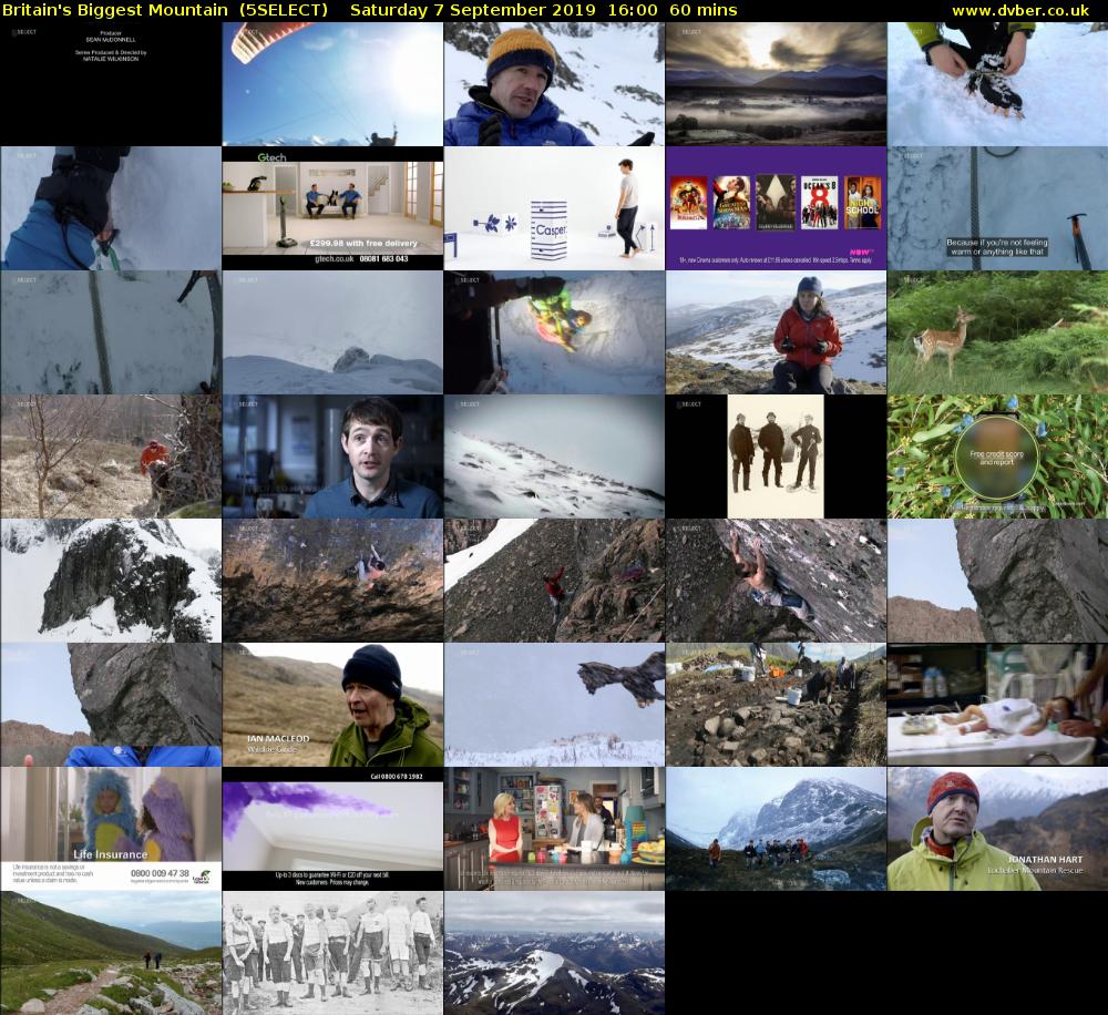 Britain's Biggest Mountain  (5SELECT) Saturday 7 September 2019 16:00 - 17:00