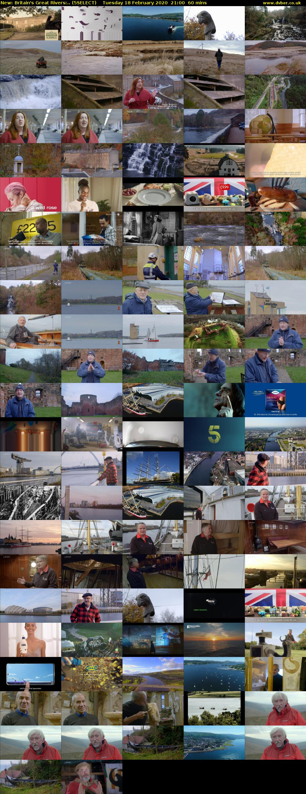 Britain's Great Rivers:.. (5SELECT) Tuesday 18 February 2020 21:00 - 22:00