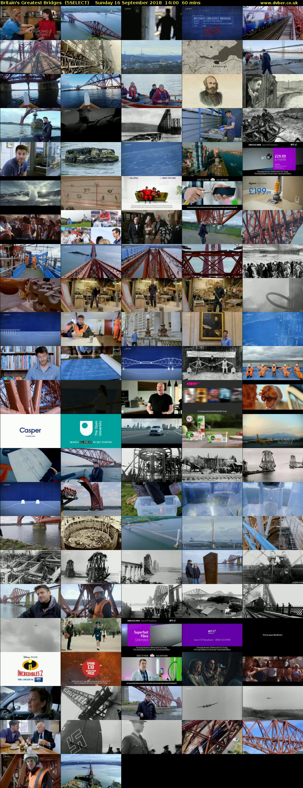 Britain's Greatest Bridges  (5SELECT) Sunday 16 September 2018 14:00 - 15:00