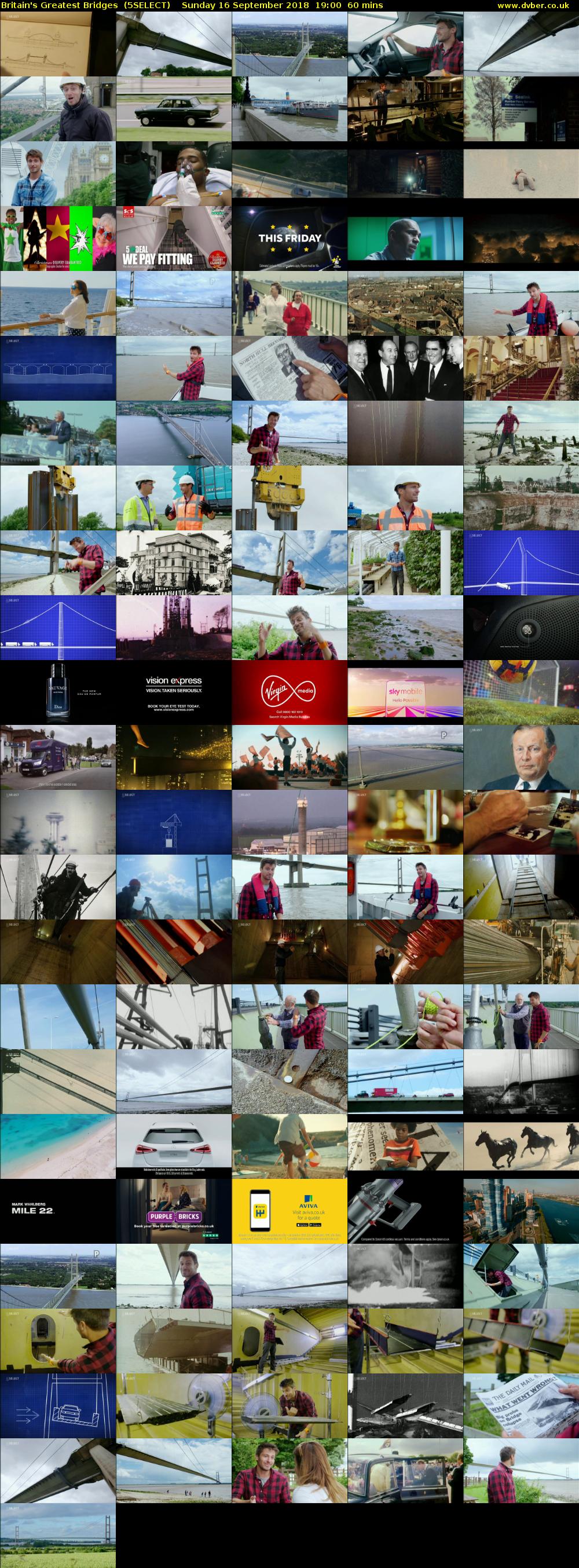 Britain's Greatest Bridges  (5SELECT) Sunday 16 September 2018 19:00 - 20:00