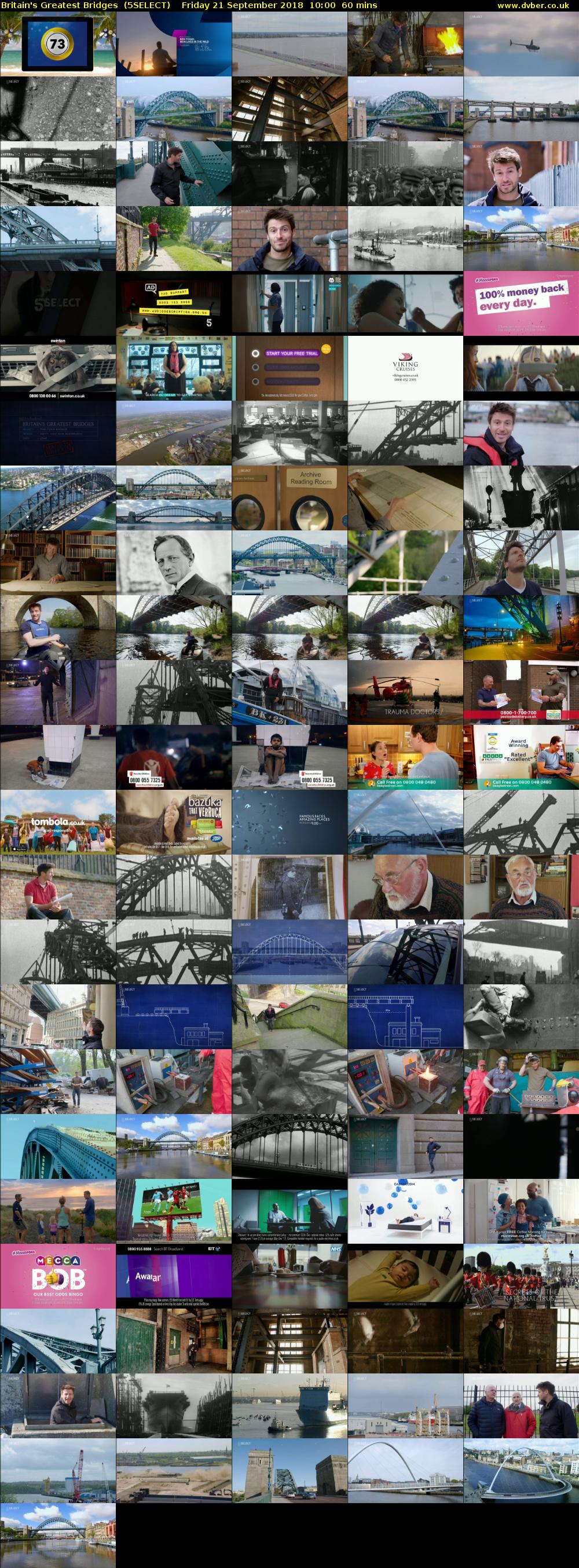 Britain's Greatest Bridges  (5SELECT) Friday 21 September 2018 10:00 - 11:00