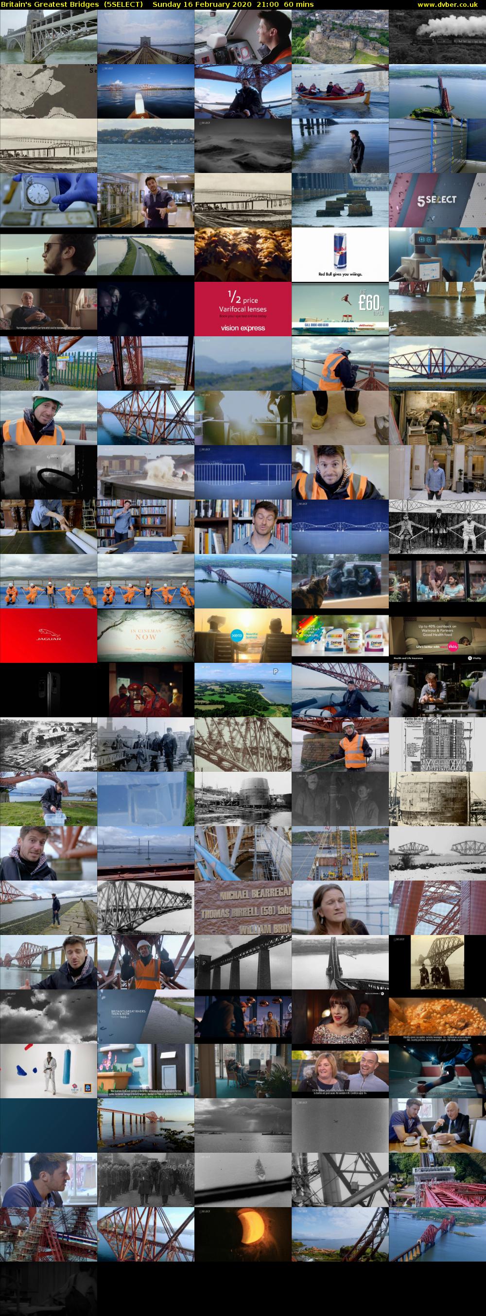 Britain's Greatest Bridges  (5SELECT) Sunday 16 February 2020 21:00 - 22:00