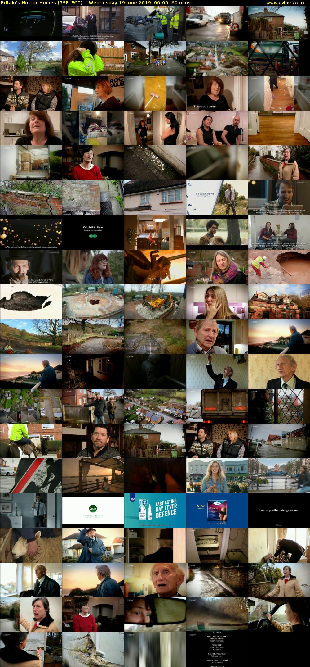 Britain's Horror Homes (5SELECT) Wednesday 19 June 2019 00:00 - 01:00
