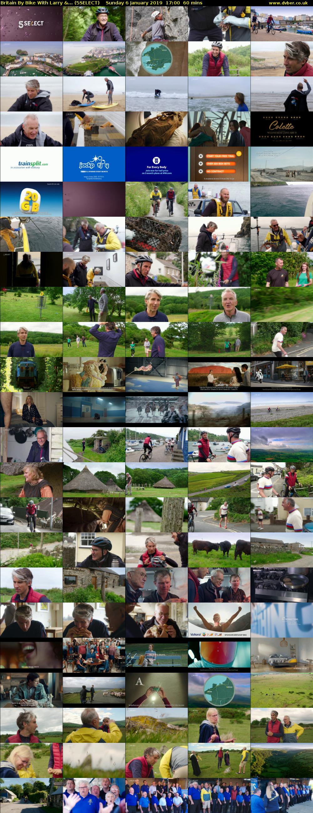 Britain By Bike With Larry &... (5SELECT) Sunday 6 January 2019 17:00 - 18:00
