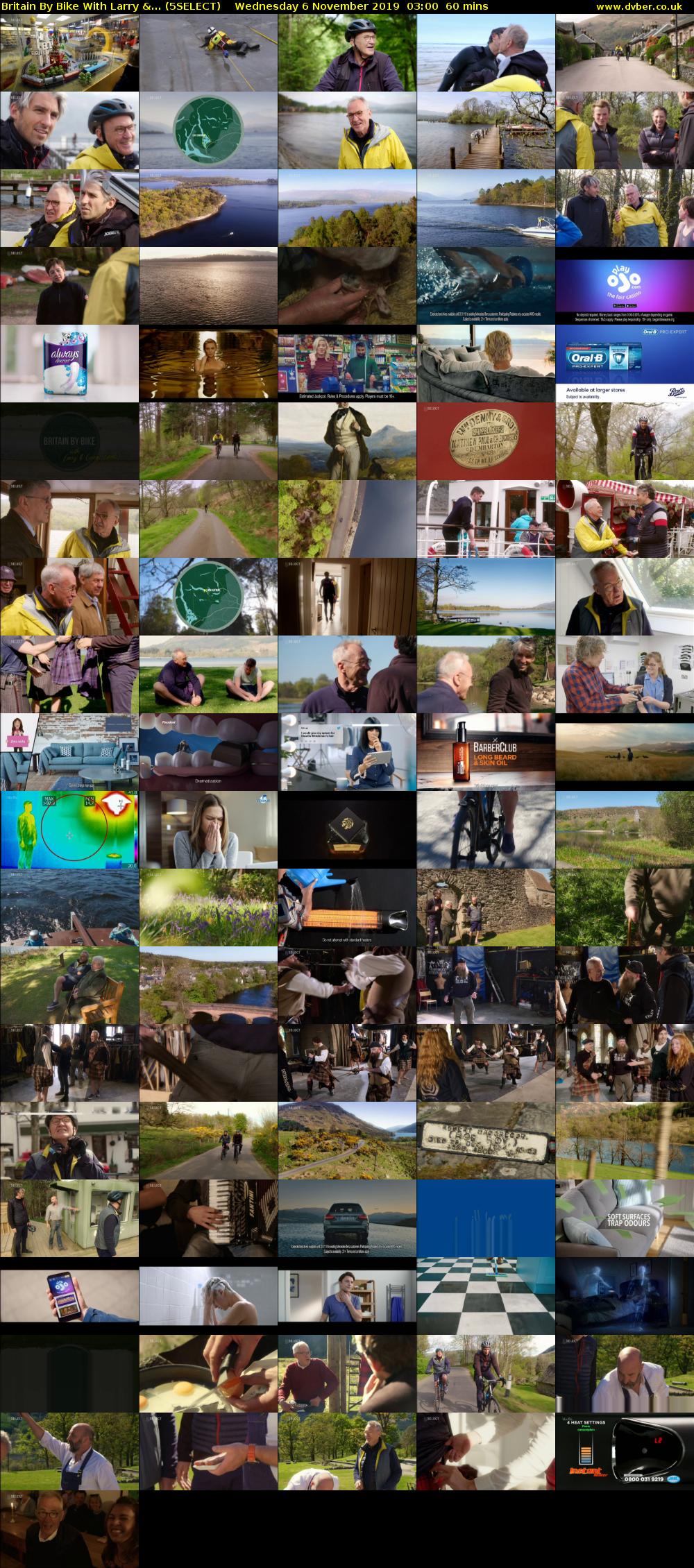 Britain By Bike With Larry &... (5SELECT) Wednesday 6 November 2019 03:00 - 04:00