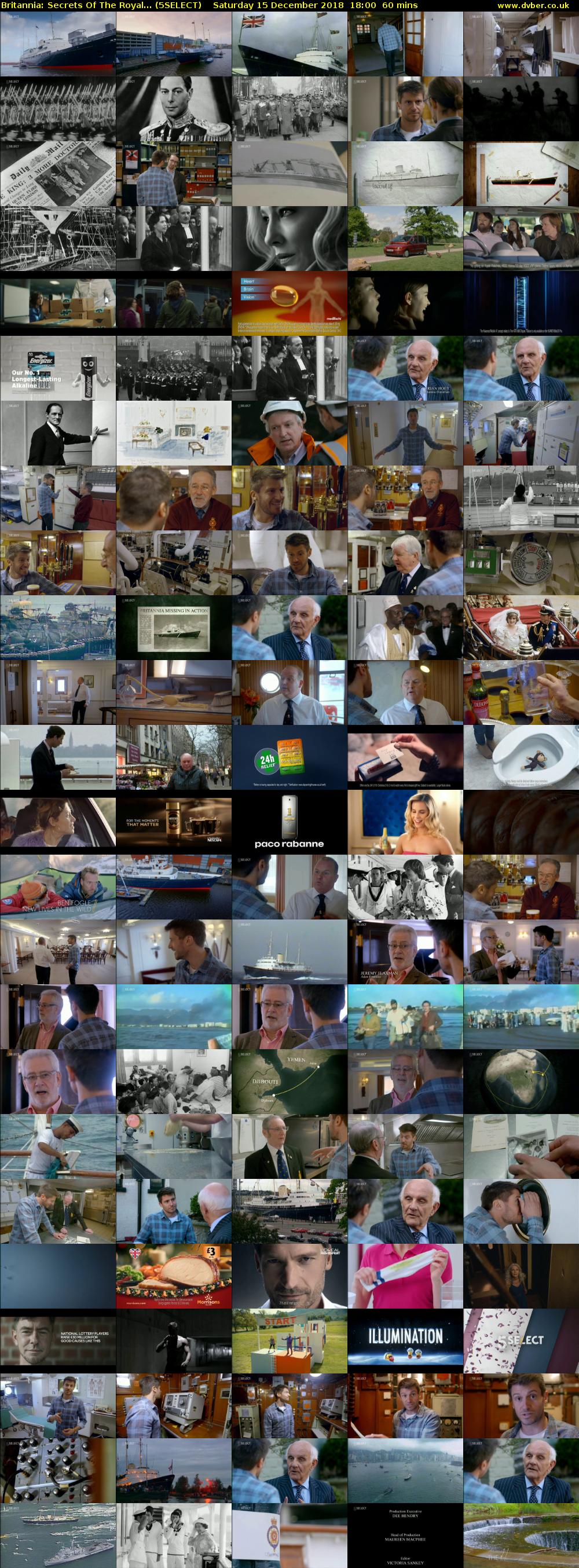 Britannia: Secrets Of The Royal... (5SELECT) Saturday 15 December 2018 18:00 - 19:00