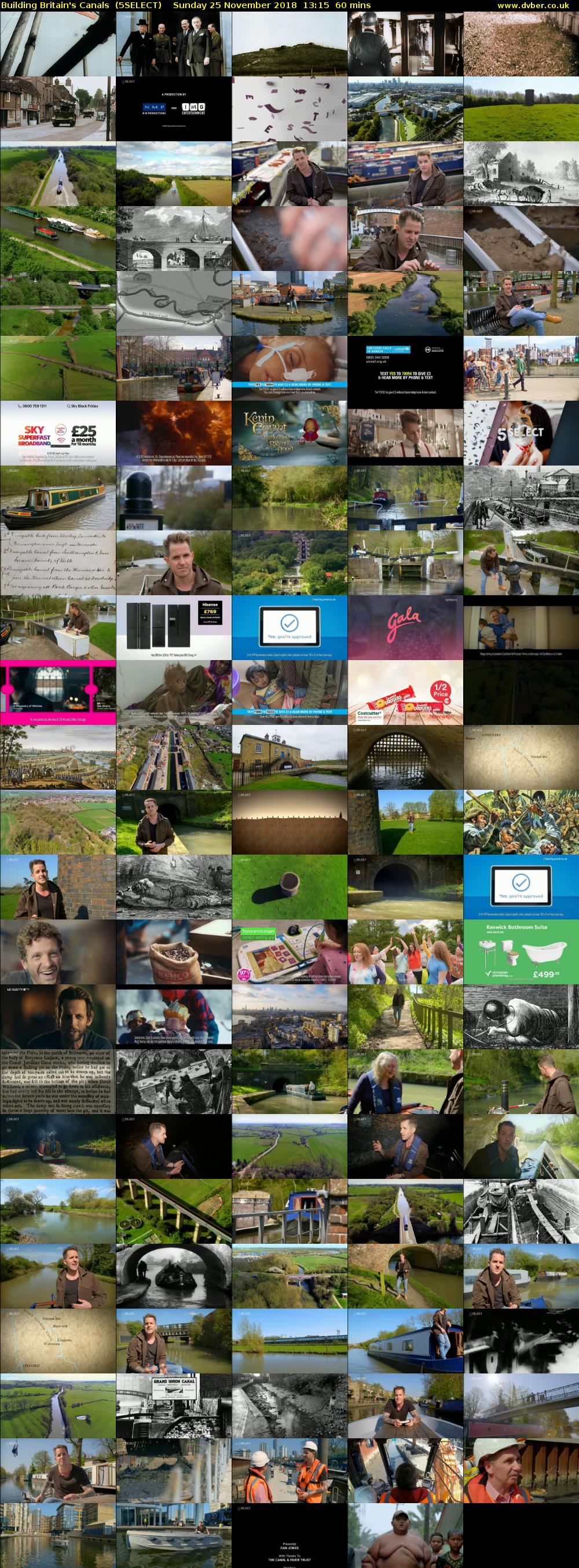 Building Britain's Canals  (5SELECT) Sunday 25 November 2018 13:15 - 14:15