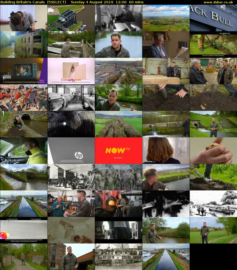 Building Britain's Canals  (5SELECT) Sunday 4 August 2019 12:00 - 13:00