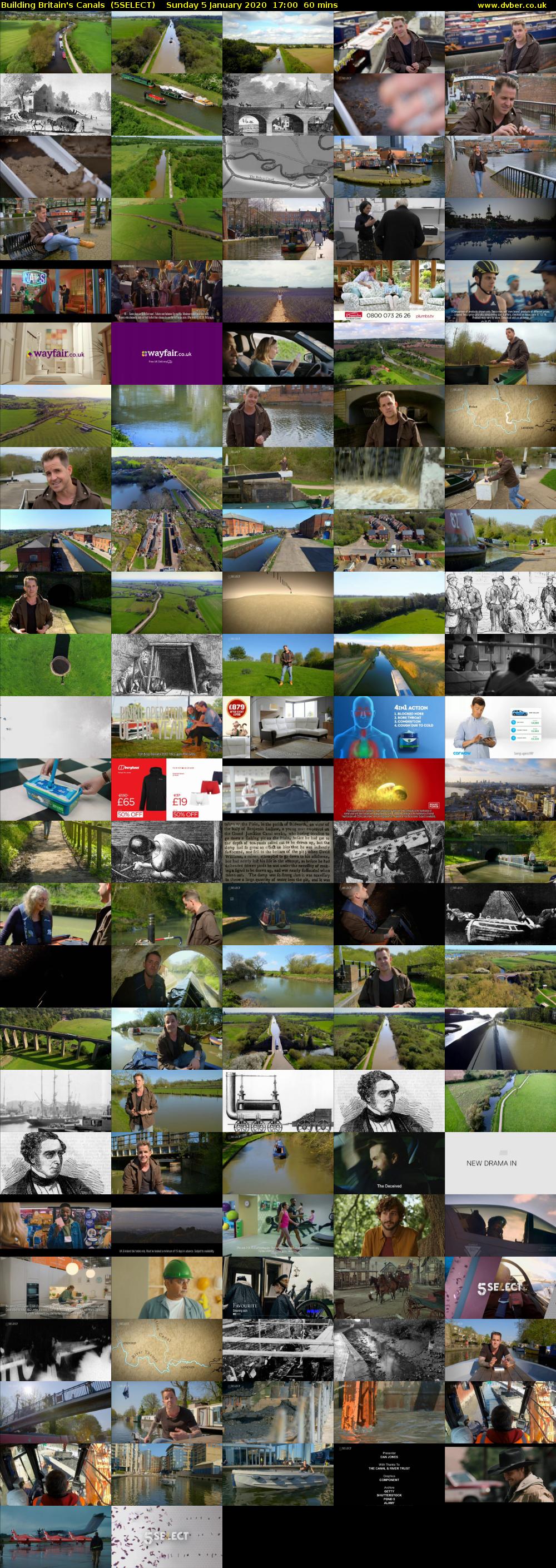 Building Britain's Canals  (5SELECT) Sunday 5 January 2020 17:00 - 18:00