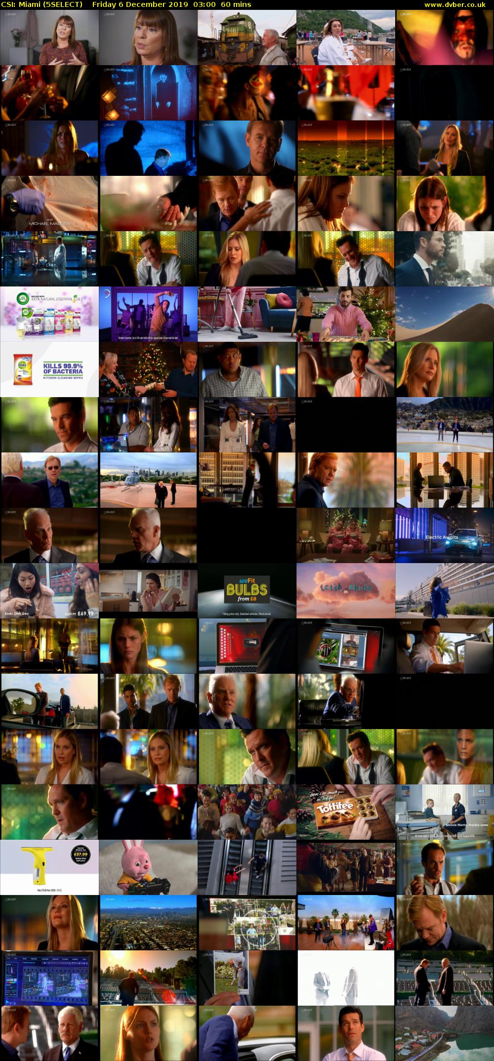 CSI: Miami (5SELECT) Friday 6 December 2019 03:00 - 04:00