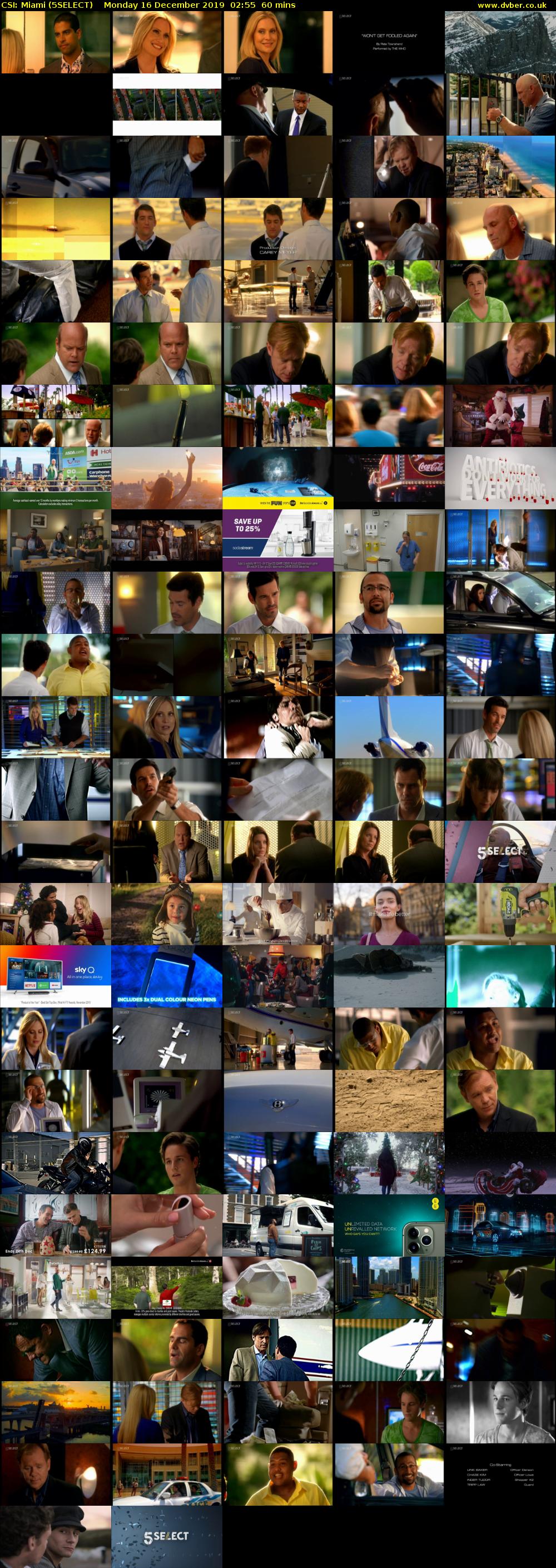 CSI: Miami (5SELECT) Monday 16 December 2019 02:55 - 03:55