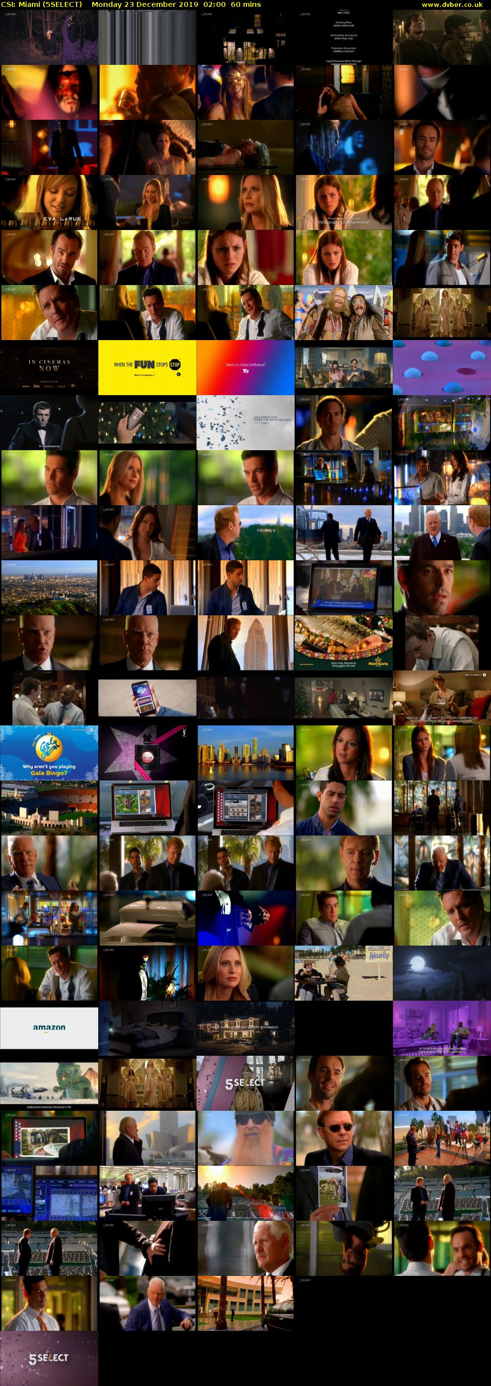 CSI: Miami (5SELECT) Monday 23 December 2019 02:00 - 03:00