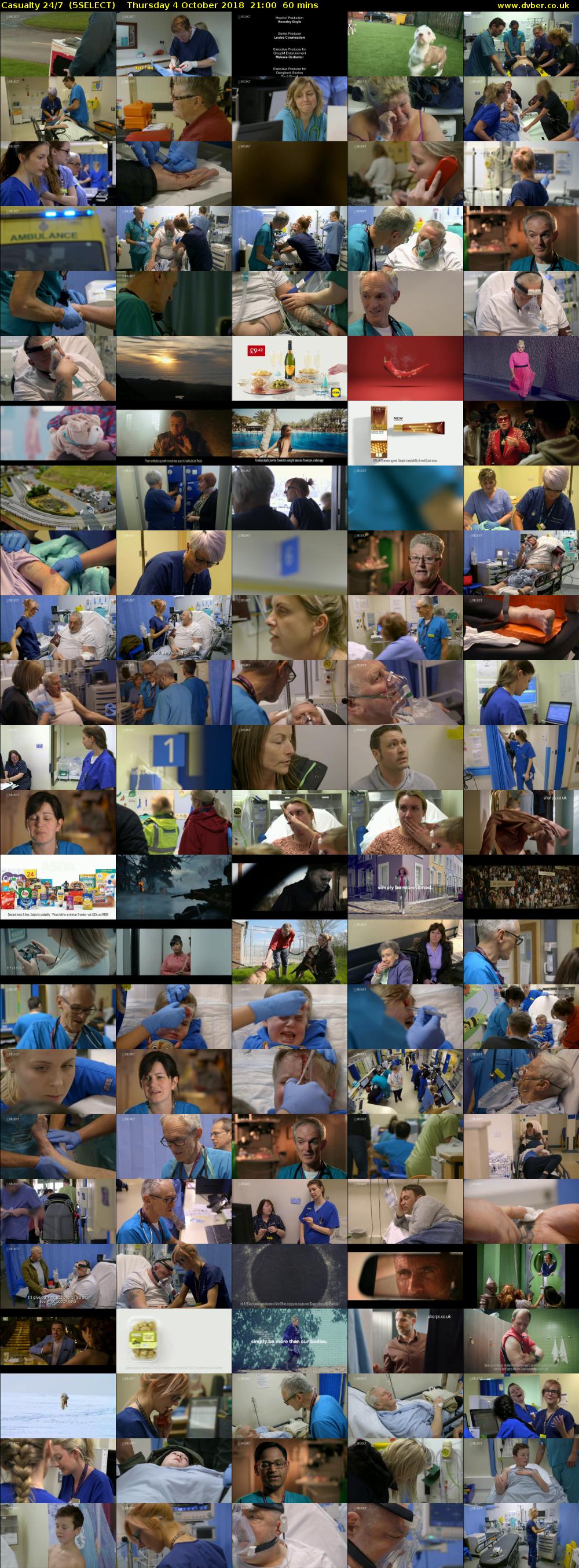 Casualty 24/7  (5SELECT) Thursday 4 October 2018 21:00 - 22:00