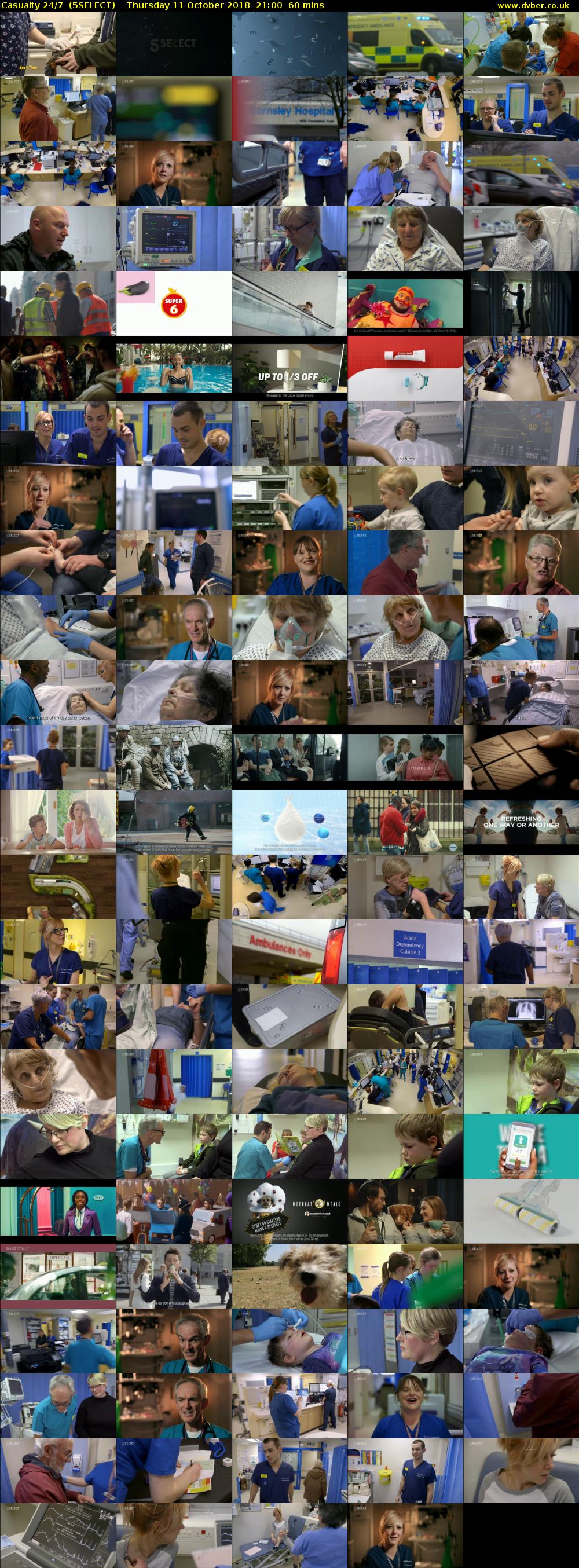 Casualty 24/7  (5SELECT) Thursday 11 October 2018 21:00 - 22:00