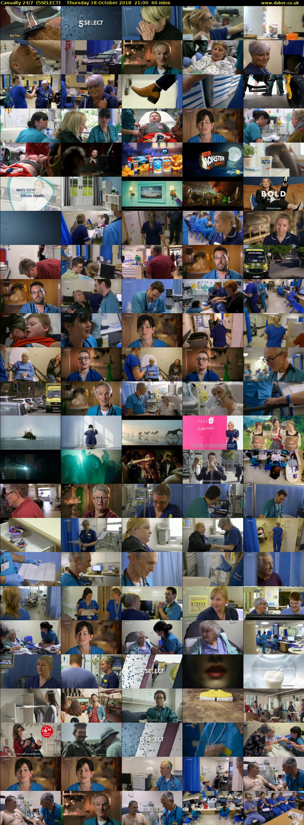 Casualty 24/7  (5SELECT) Thursday 18 October 2018 21:00 - 22:00