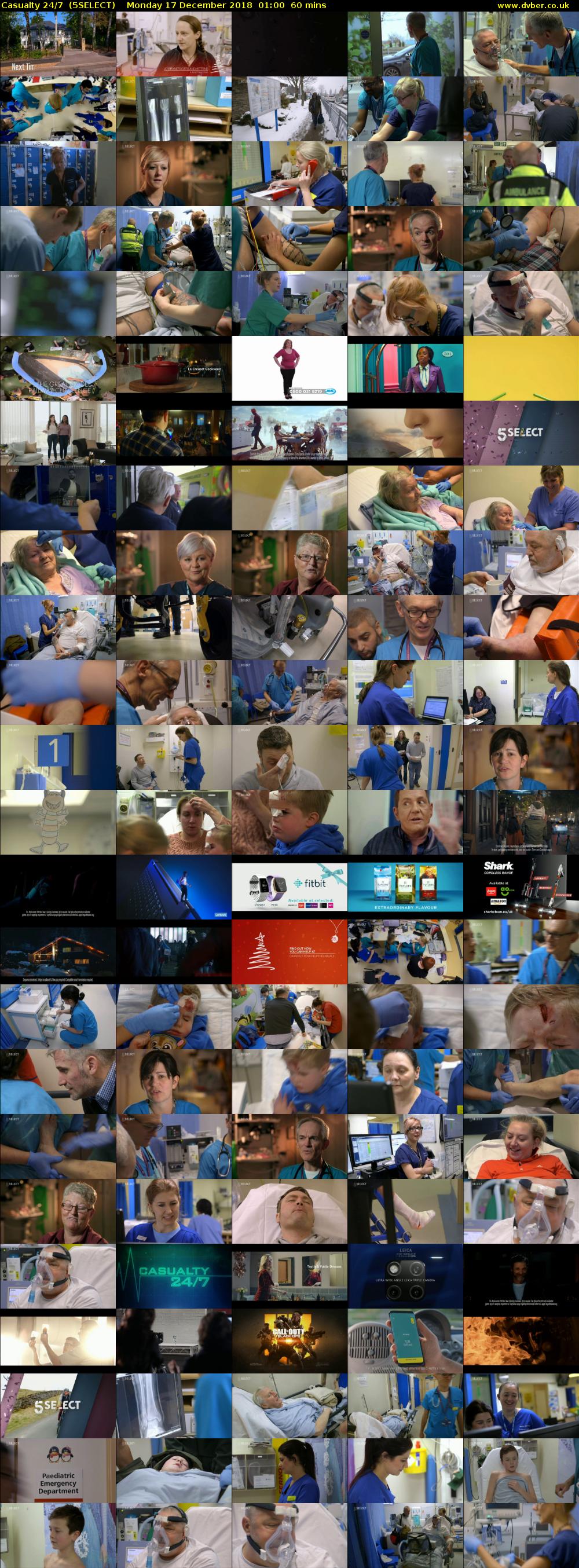 Casualty 24/7  (5SELECT) Monday 17 December 2018 01:00 - 02:00
