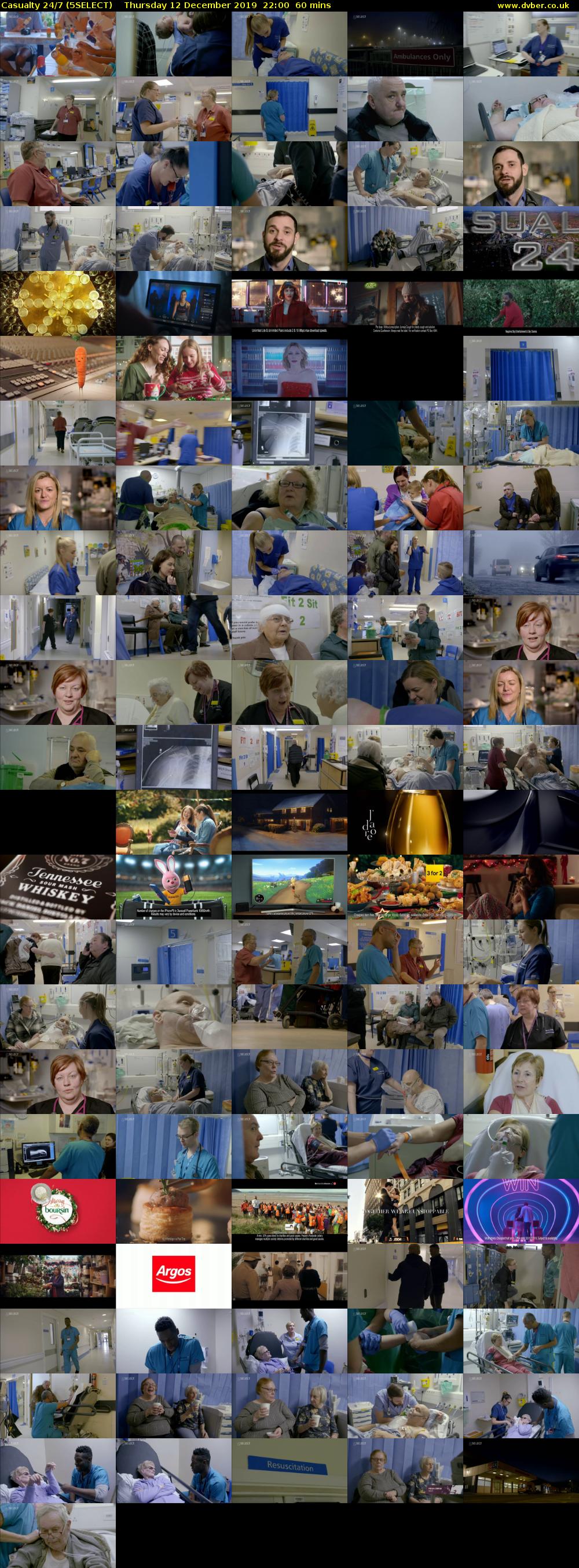 Casualty 24/7 (5SELECT) Thursday 12 December 2019 22:00 - 23:00