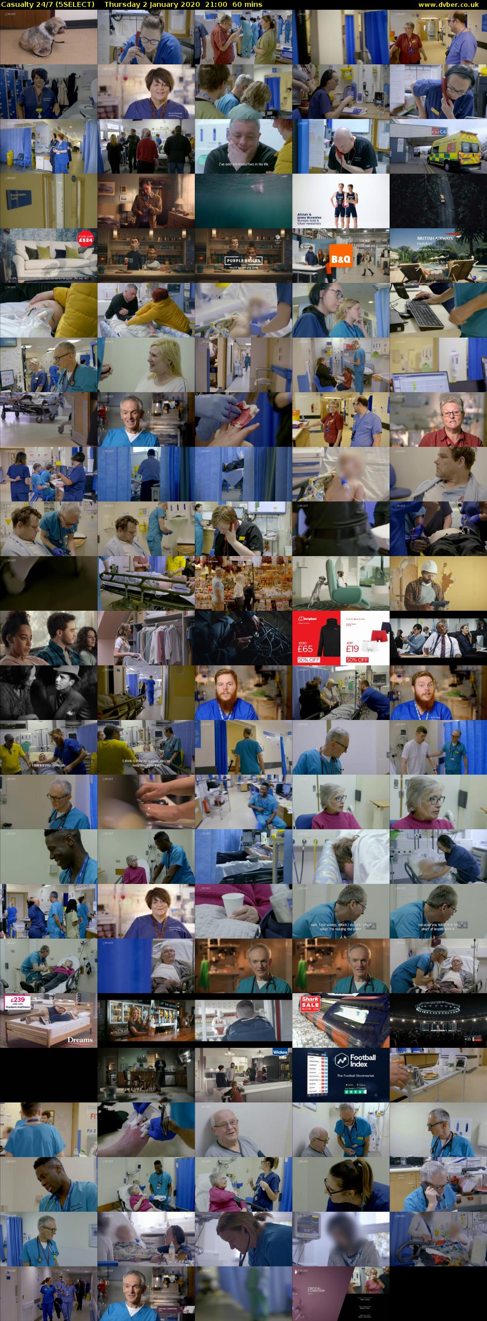 Casualty 24/7 (5SELECT) Thursday 2 January 2020 21:00 - 22:00