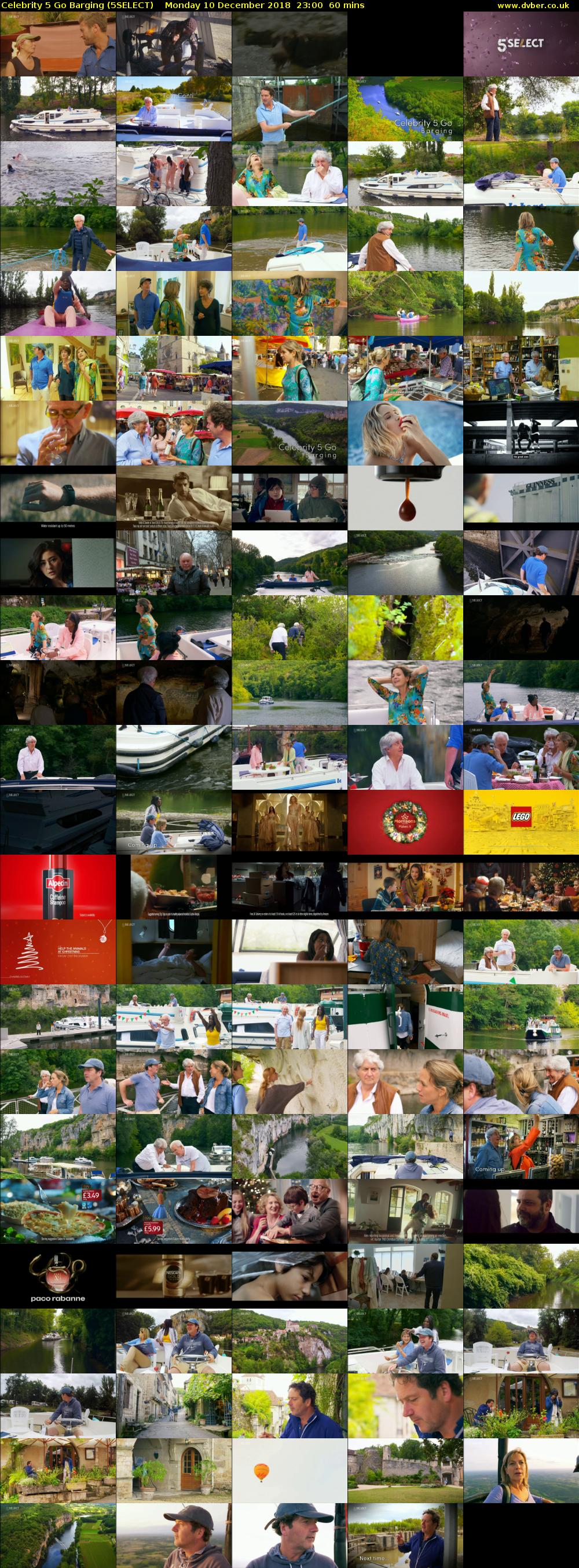 Celebrity 5 Go Barging (5SELECT) Monday 10 December 2018 23:00 - 00:00