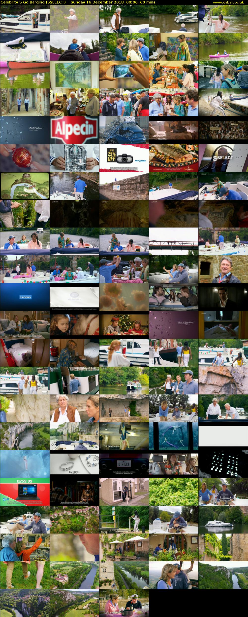 Celebrity 5 Go Barging (5SELECT) Sunday 16 December 2018 00:00 - 01:00