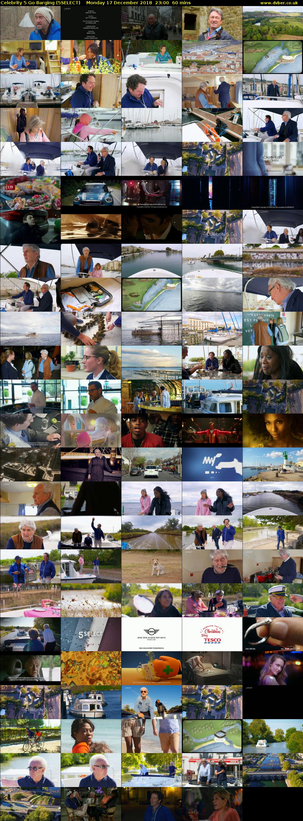 Celebrity 5 Go Barging (5SELECT) Monday 17 December 2018 23:00 - 00:00