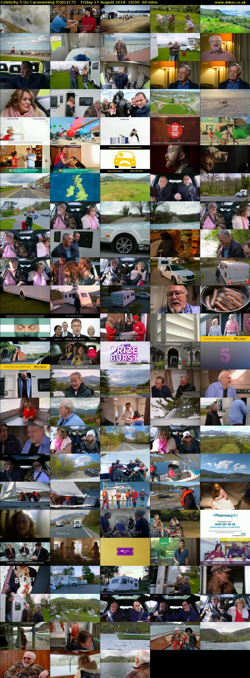 Celebrity 5 Go Caravanning (5SELECT) Friday 17 August 2018 10:00 - 11:00