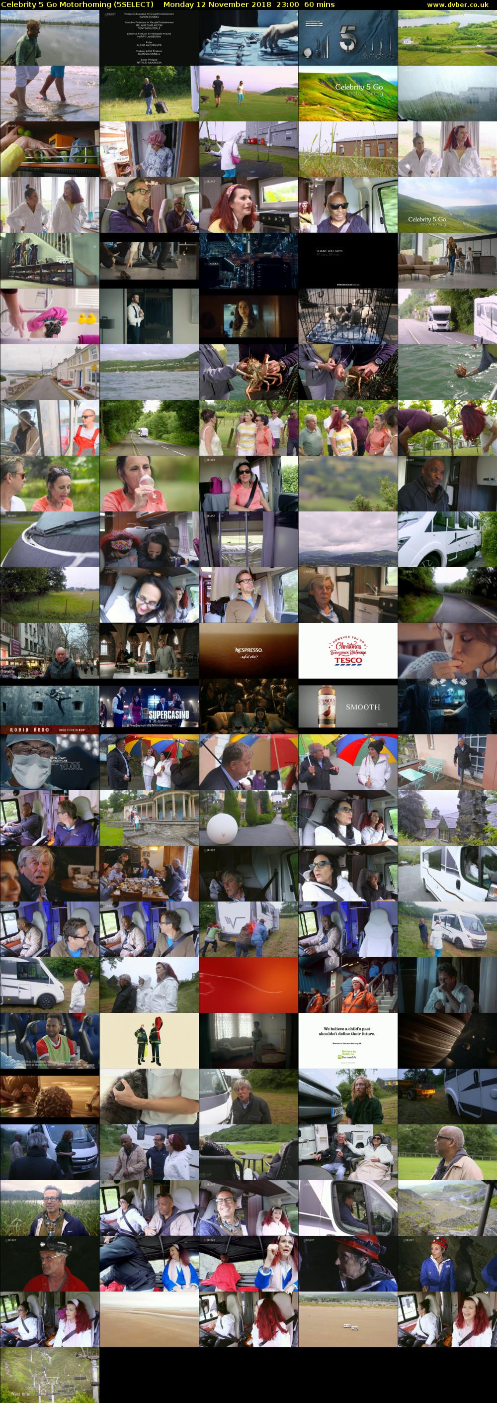 Celebrity 5 Go Motorhoming (5SELECT) Monday 12 November 2018 23:00 - 00:00