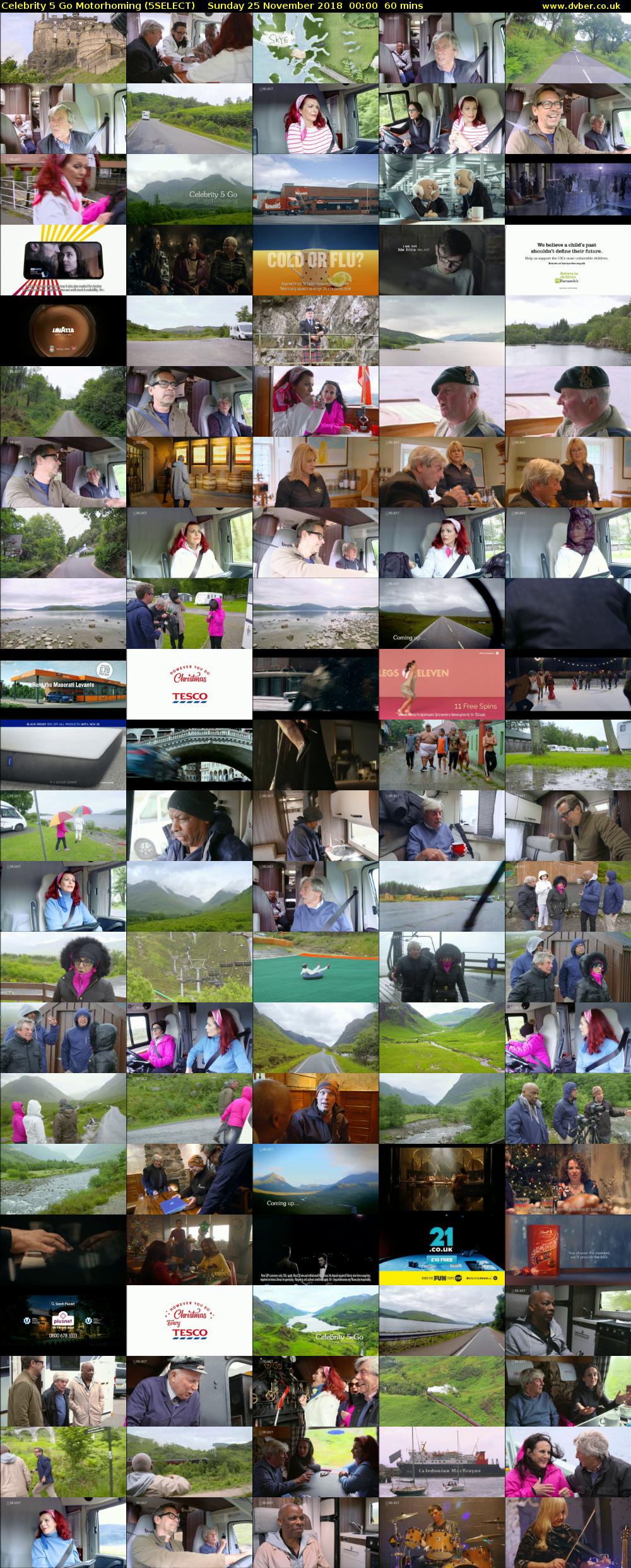 Celebrity 5 Go Motorhoming (5SELECT) Sunday 25 November 2018 00:00 - 01:00