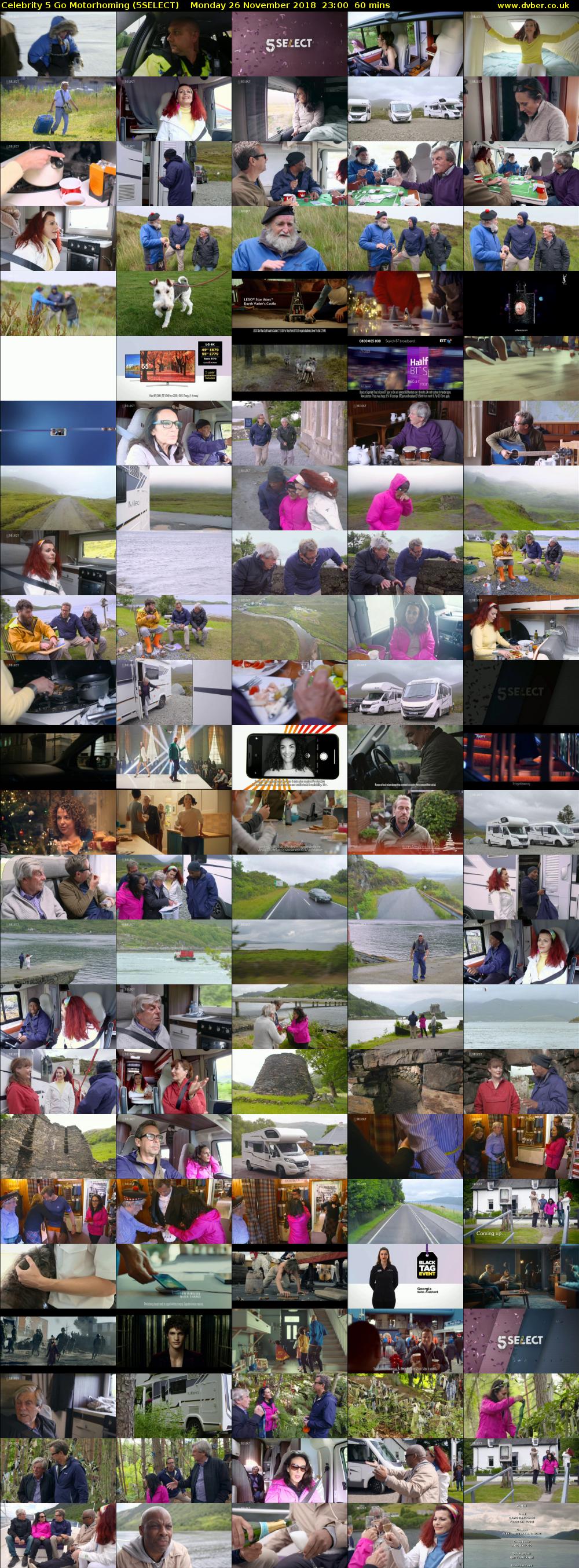 Celebrity 5 Go Motorhoming (5SELECT) Monday 26 November 2018 23:00 - 00:00