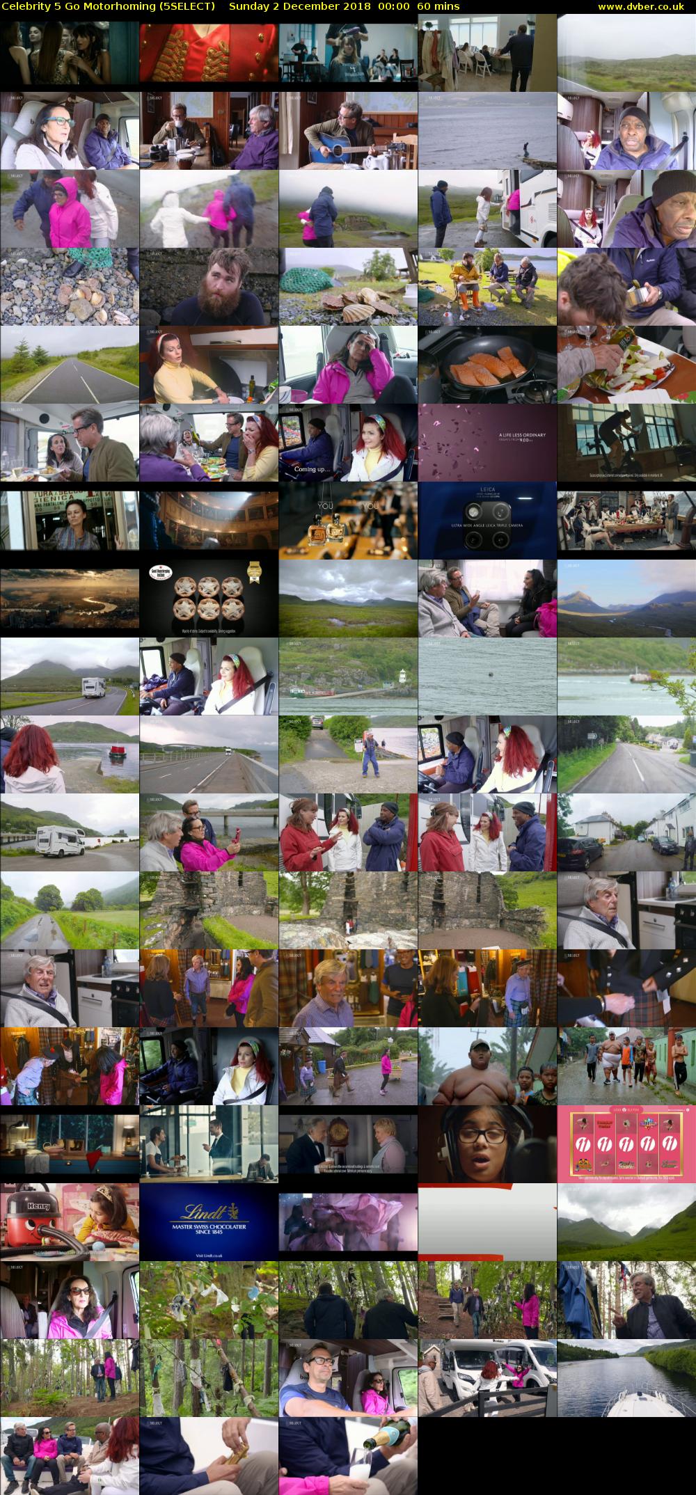 Celebrity 5 Go Motorhoming (5SELECT) Sunday 2 December 2018 00:00 - 01:00