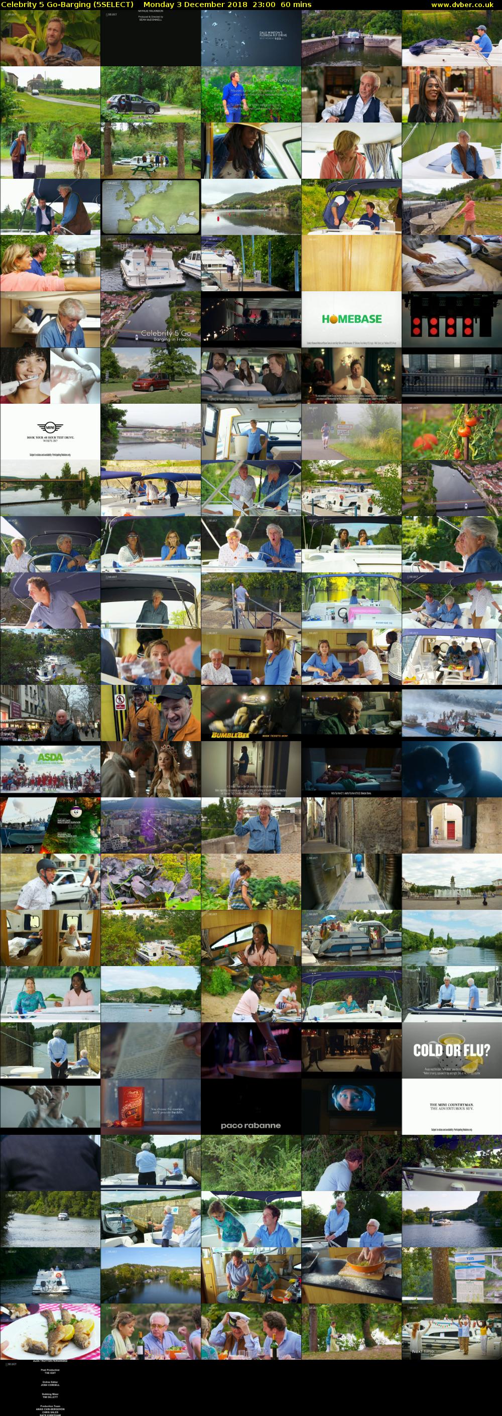 Celebrity 5 Go-Barging (5SELECT) Monday 3 December 2018 23:00 - 00:00