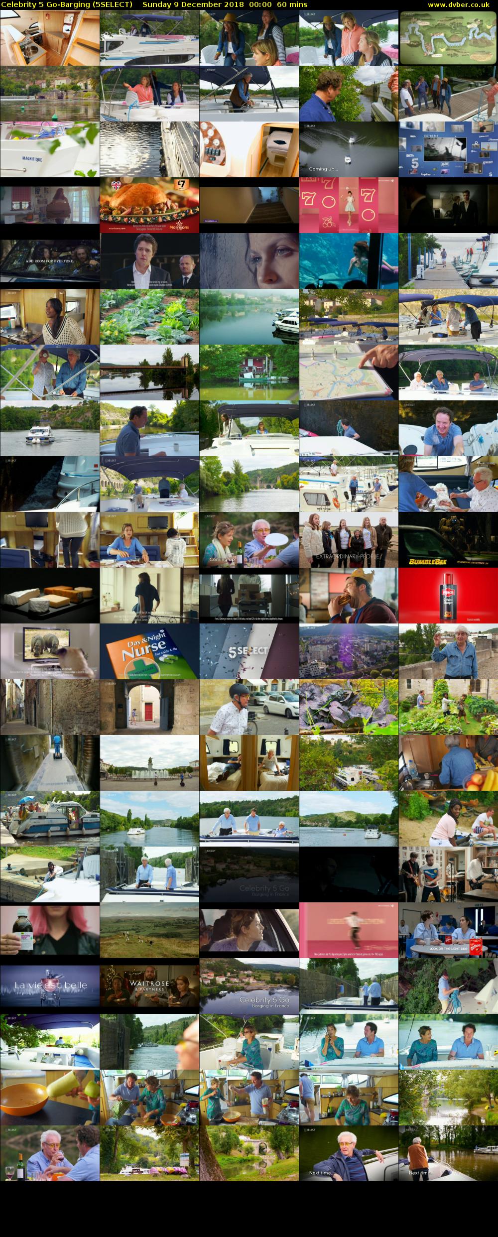 Celebrity 5 Go-Barging (5SELECT) Sunday 9 December 2018 00:00 - 01:00