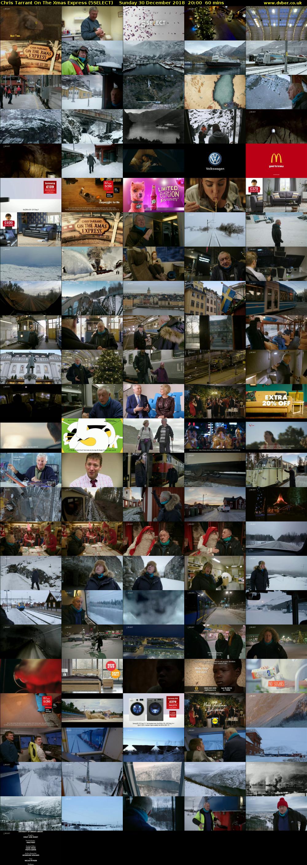 Chris Tarrant On The Xmas Express (5SELECT) Sunday 30 December 2018 20:00 - 21:00