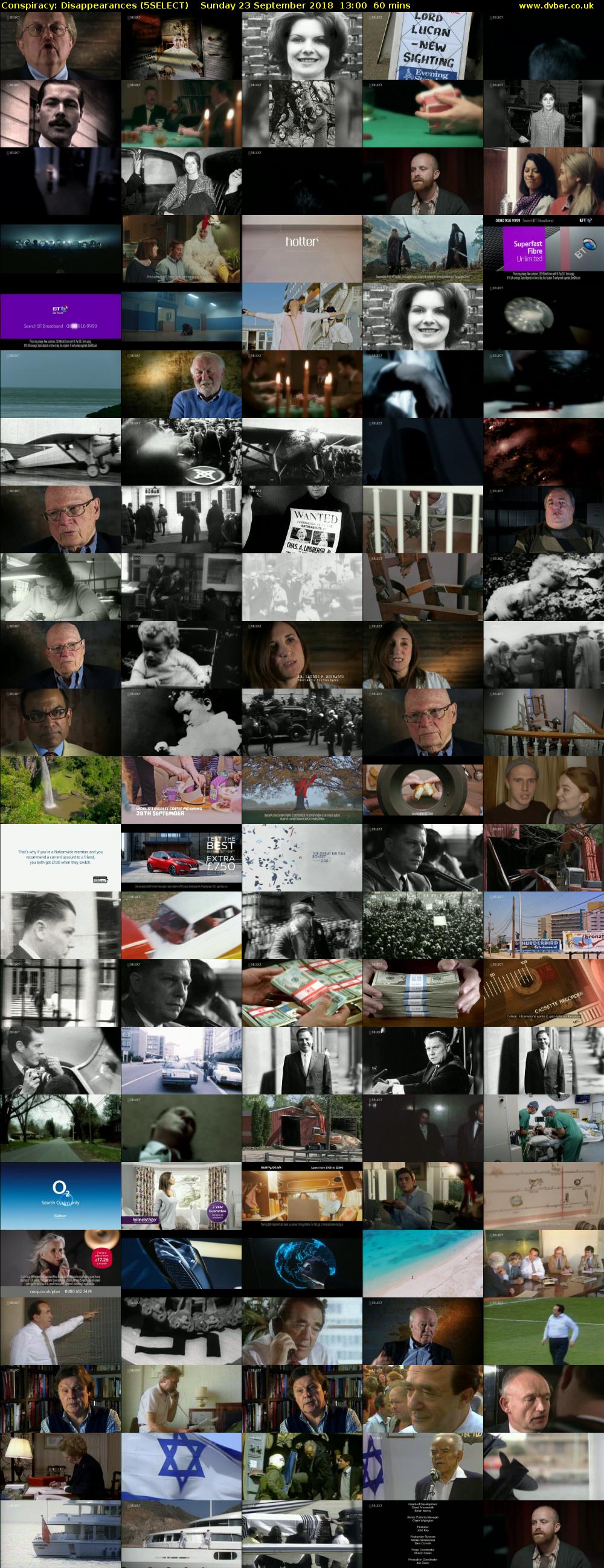 Conspiracy: Disappearances (5SELECT) Sunday 23 September 2018 13:00 - 14:00