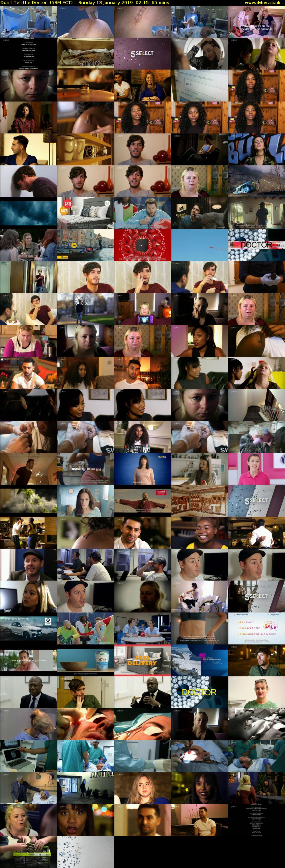 Don't Tell the Doctor  (5SELECT) Sunday 13 January 2019 02:15 - 03:20