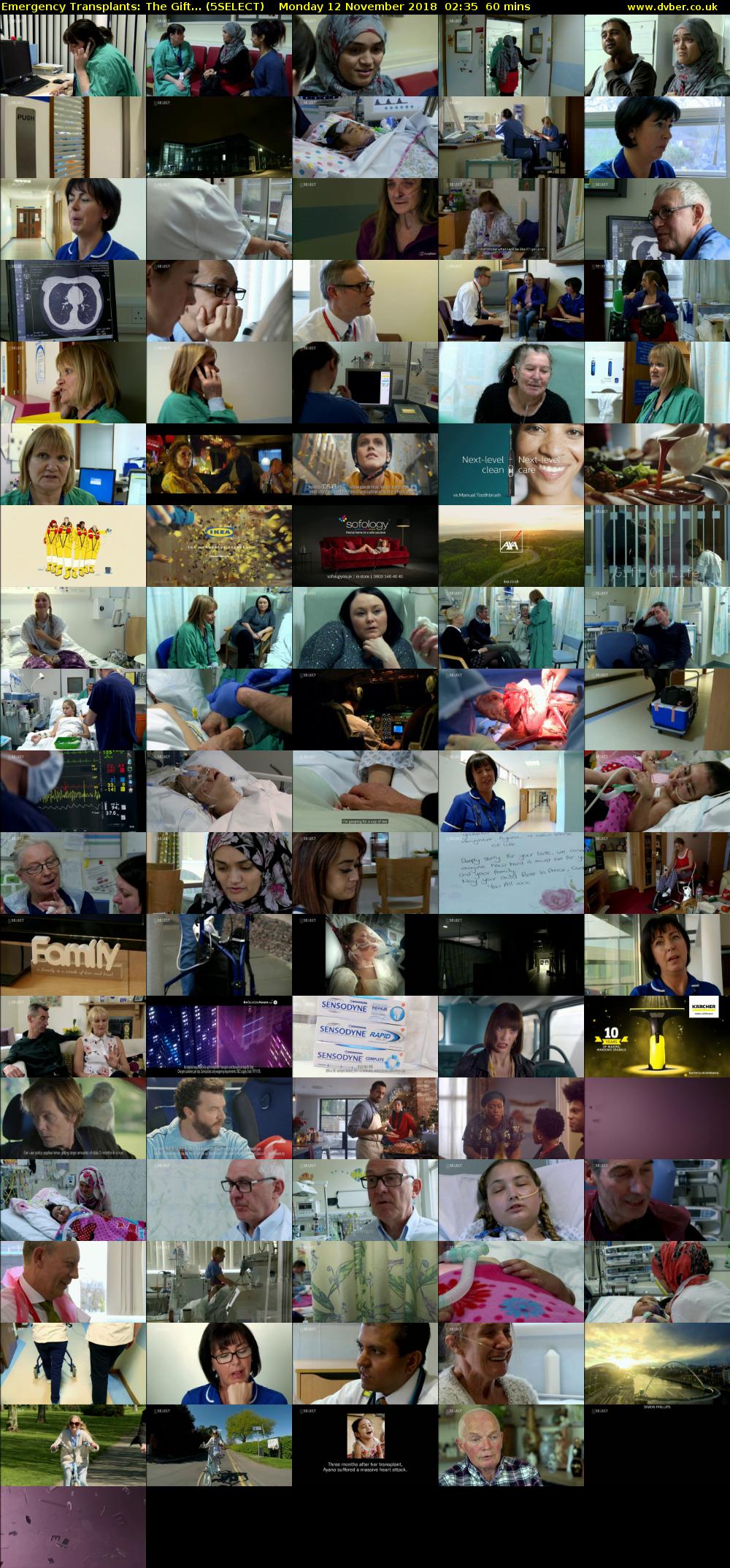 Emergency Transplants: The Gift... (5SELECT) Monday 12 November 2018 02:35 - 03:35