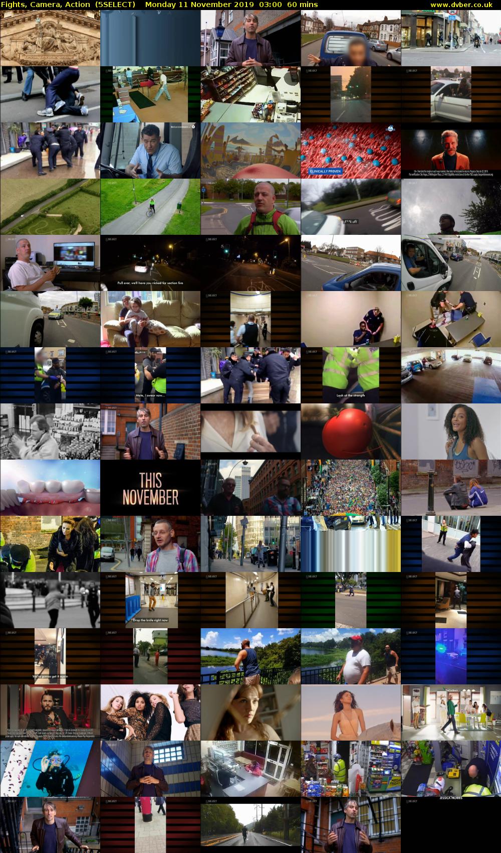 Fights, Camera, Action  (5SELECT) Monday 11 November 2019 03:00 - 04:00