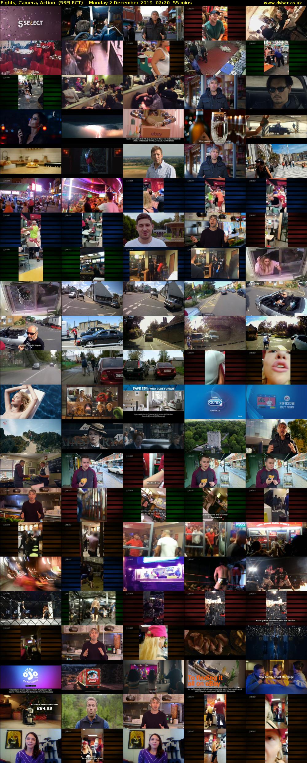 Fights, Camera, Action  (5SELECT) Monday 2 December 2019 02:20 - 03:15
